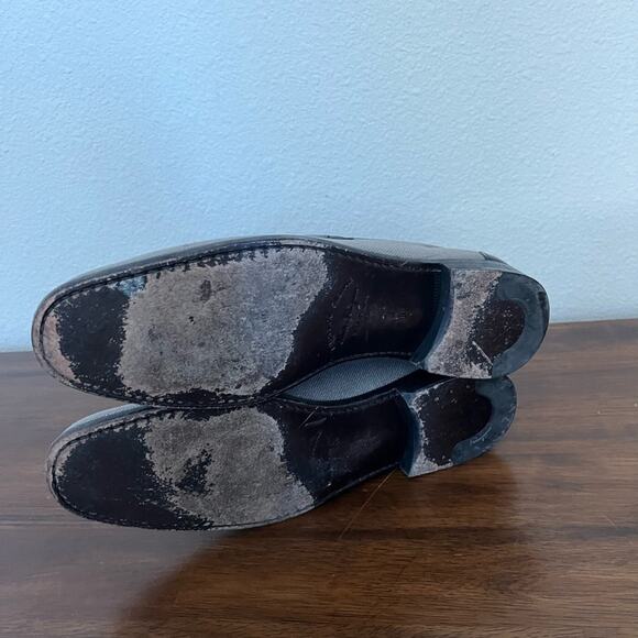Salvatore Ferragamo Mens BERTO Loafers Silver Gancini Horse Bit Shoes Sz 9 main image 13